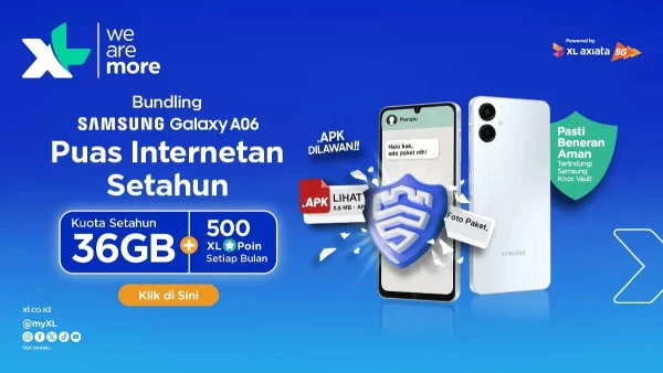 Kolaborasi XL Axiata & Samsung: Beli Galaxy A06, Bonus 36GB Data Gratis Setahun - DigitalMediaPublic